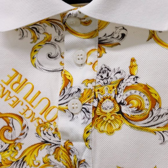 Versace Jeans Printed Polo Shirt - Picture 5 of 12